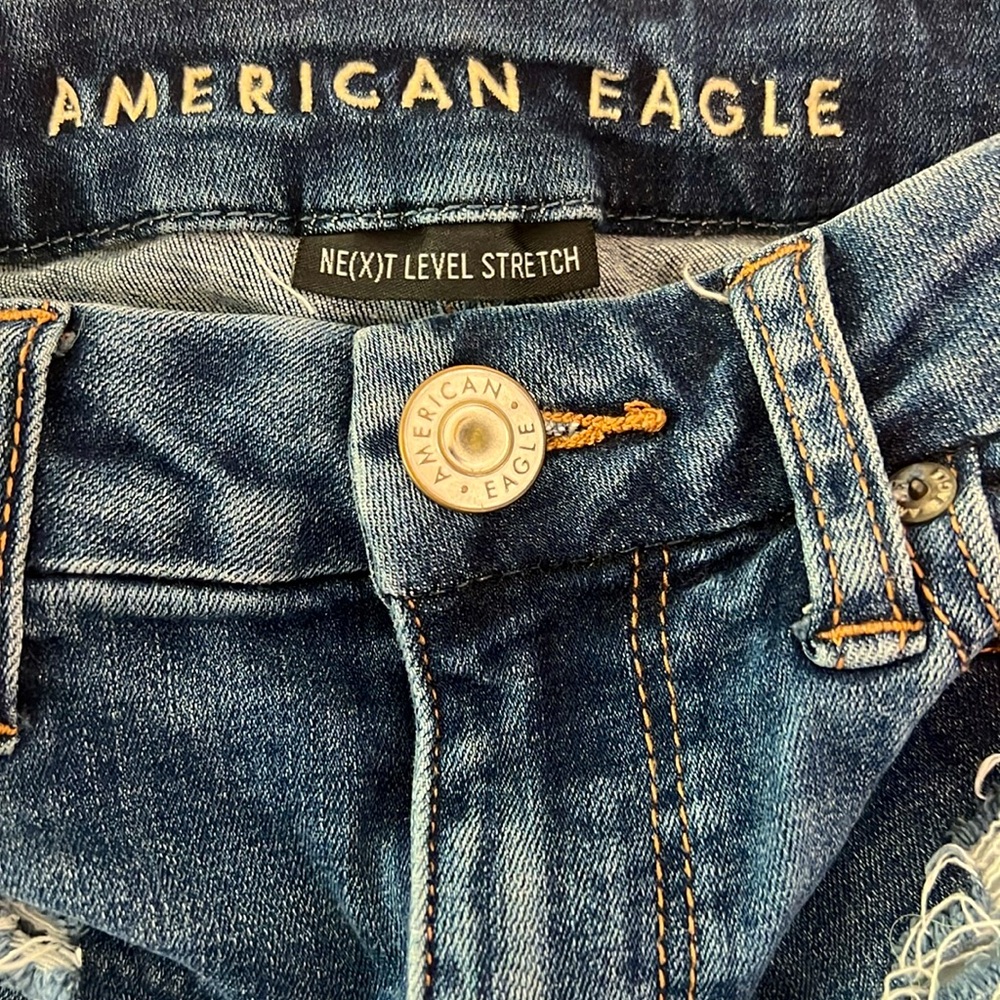 High Rise Jean Shorts - Picture 3 of 4